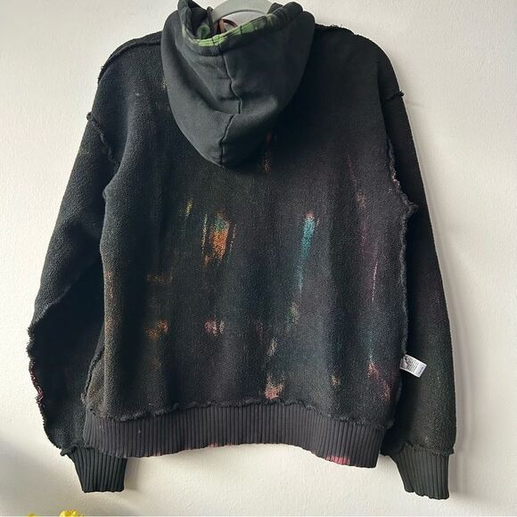 COTTON CITIZEN Oversized Brooklyn Tie-Dye Hoodie Black - Picture 8 of 13